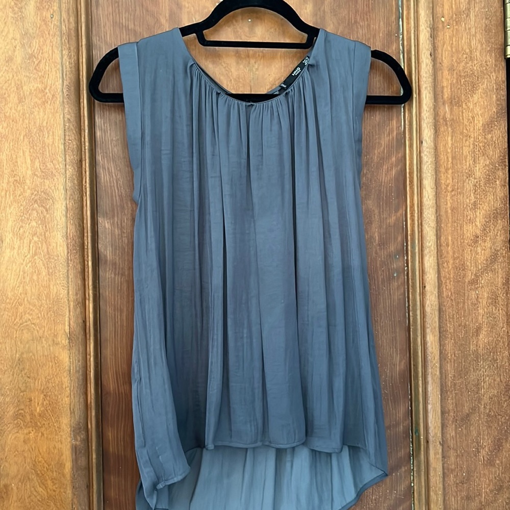 Mango drapey blouse